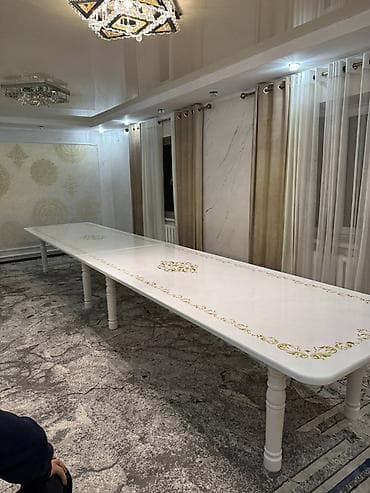 coffee table: Стол и стул для зала, цвет - Белый — 10