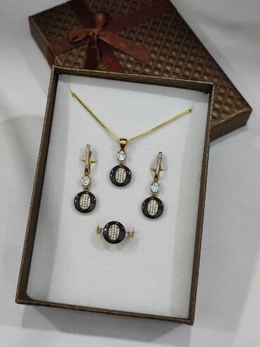 набор пандора: Серебряный Набор+ Цепочка Серебро МС напыление жёлтое золото 925 — 12