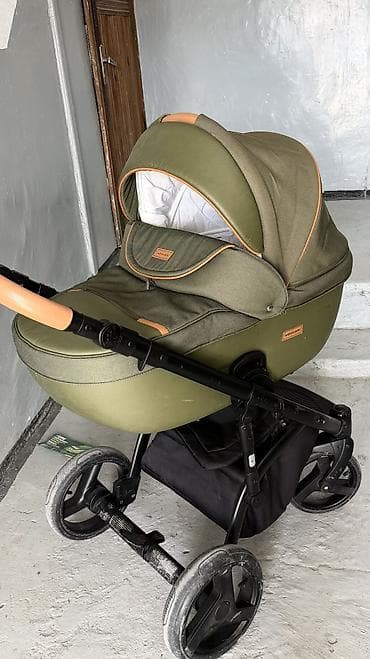 коляска hot mom 2 в 1: ПРОДАЮ !! В отличном состоянии! Детская коляска 2 в 1, цвет хаки с — 5