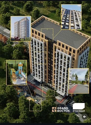 квартиры подселением: 3 комнаты, 80 м², Элитка, 14 этаж, Готовая ПСО (под самоотделку) — 6