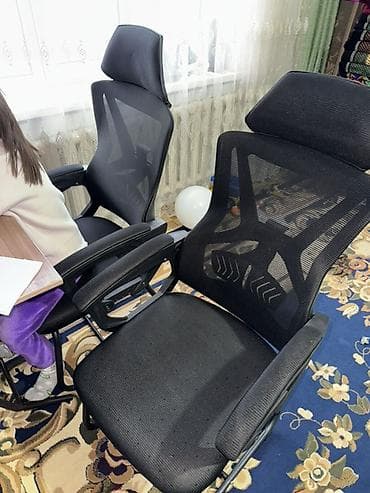 кресло биг бен: Офисное кресло, Без колесиков, цвет - Черный — 1