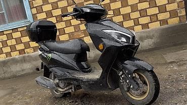 электрические мото: Скутер бензиновый, городской, черный - Кузов: современный дизайн с — 1