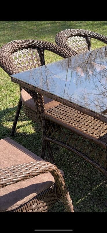 комплект садовой мебели: Комплект садовой мебели, Ротанг — 9