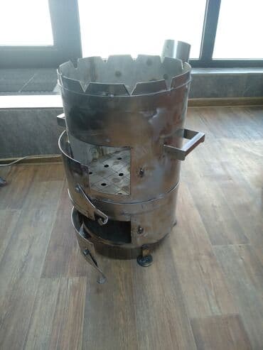 домашняя печка: Продается очаг под казан, из нержавеющей стали. Можно изготовить любой — 3