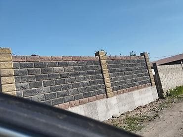 мастер пескоблок: Заборы из пескоблока, Установка — 6