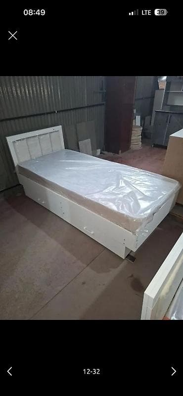 Односпальная кровать, Новый, С матрасом, длина - 200 см — 4