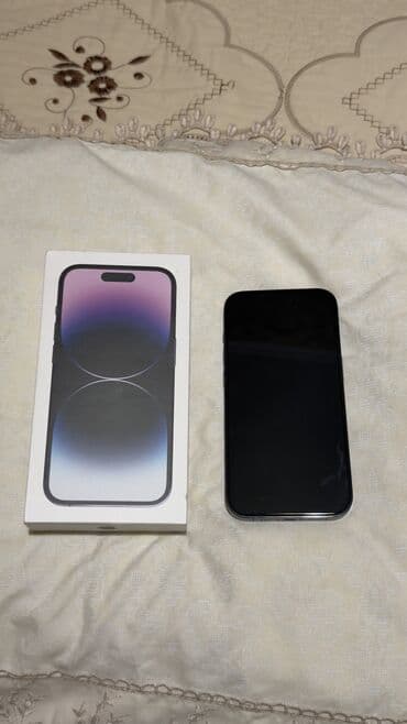 iphone 13 бишкек цена: IPhone 14 Pro, Колдонулган, 512 ГБ, Deep Purple, Заряддоочу түзүлүш, Коргоочу айнек, Каптама, 85 % — 2