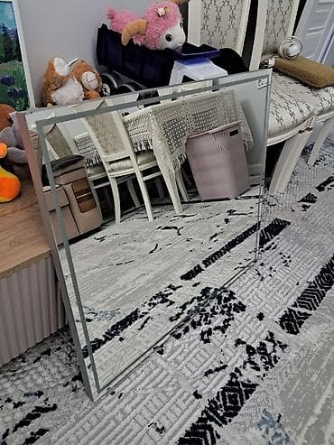 плафон потолочный: Настенное прямоугольное зеркало для ванны с подсветкой. Металлический — 2