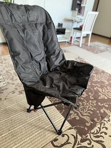 стульчик для: Походный складной стул, Другой материал, цвет - Черный — 5