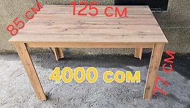 inversion stol: Кухонный стол, Новый, Прямоугольный, Нераскладной — 1