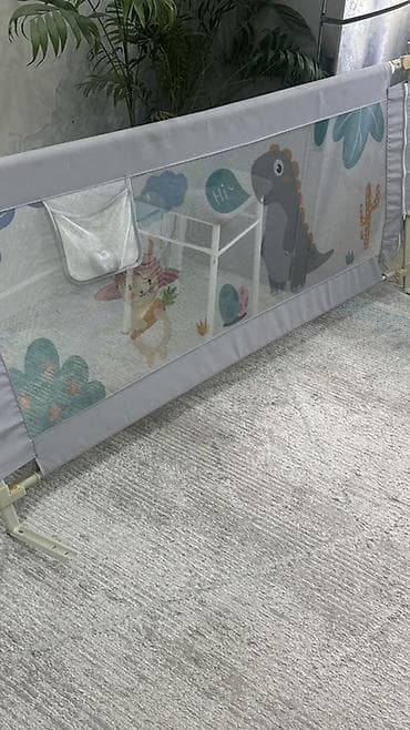 защитный щит: Защитный борт/ограждение для детской кровати. - Высокий мягкий бортик — 1