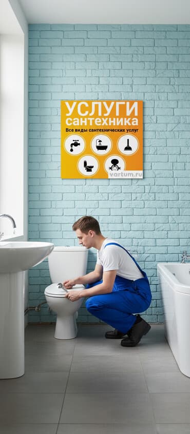 Сантехниканы орнотуу жана алмаштыруу 6 жылдан ашык тажрыйба