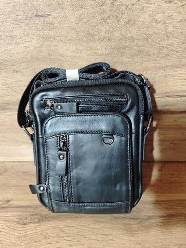 сумка и кошелек набор: Барсетка, Материал: Натуральная кожа, Новый — 1