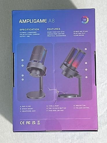 микшерный пулт: USB-микрофон Fifine A8 для стримов, подкастов и озвучки. Доп в подарок — 5