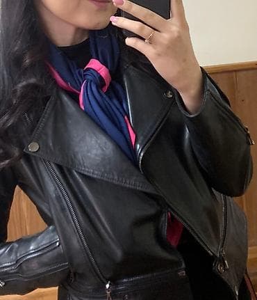Личные вещи: Натуральная кожаная куртка размер S-M в идеальном состоянии — 1