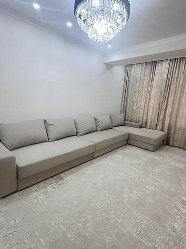 угловой диван с чехлом: Модульный диван — 3