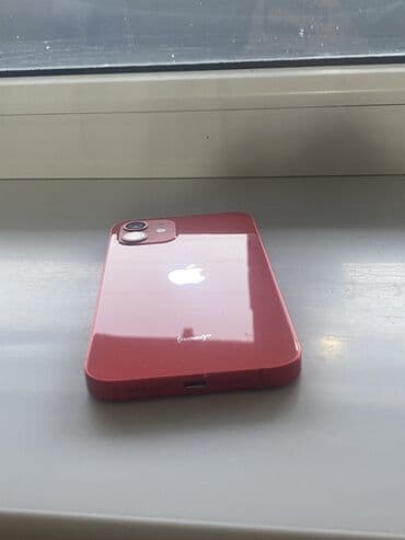 iphone 15 pro max 256 цена бишкек: IPhone 12, Колдонулган, 64 ГБ, Кызыл, Коргоочу айнек, Каптама, 77 % — 4