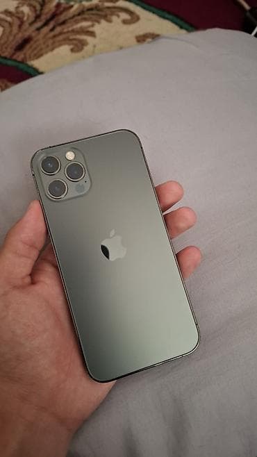 iphone 8 plus osh: IPhone 12 Pro, Б/у, 128 ГБ, Серебристый, Чехол, Коробка, 92 % — 1