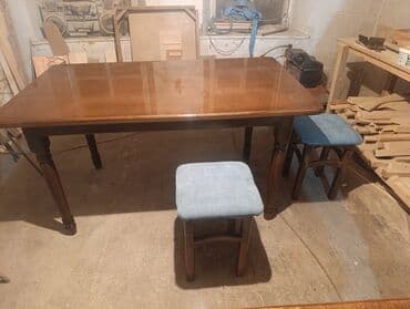 Стулья, табуретки: Кухонный стол, Новый, Прямоугольный, Нераскладной — 5