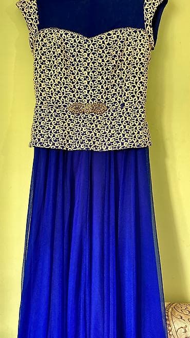 Детское платье, цвет - Синий, Б/у at lalafo.kg Детское платье, цвет - Синий, Б/у