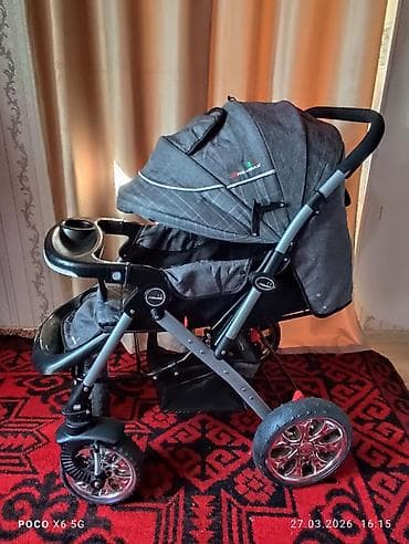 Детский мир: Прогулочная коляска Kalimax (логотип на капюшоне и корзине) — 2