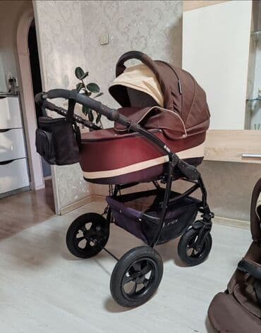 Коляска, цвет - Коричневый, Б/у
