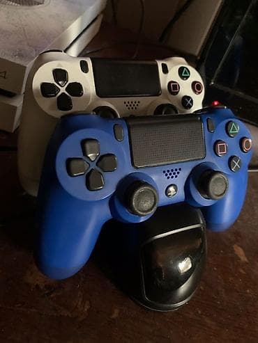 psp system: Беспроводной геймпад Sony DualShock 4 (PS4), цвет синий и белый. - — 1