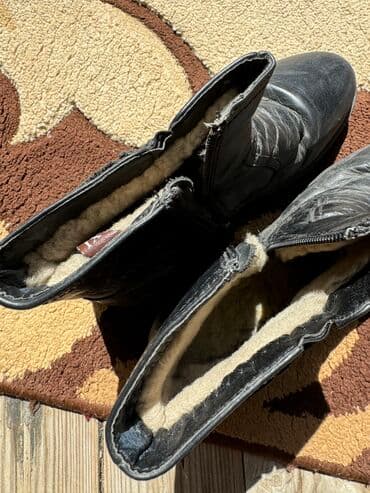 сапоги зимние женские натуральная кожа натуральный мех распродажа: Ботинки зимние, мех натуральный,размер 38, цвет — 6