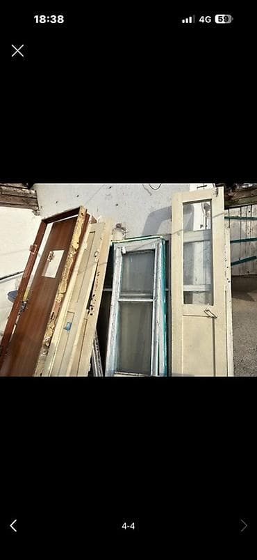 стекло для магазина: Таза карагай эшик-терезелер сатылат Баары биригип: 1000сом Срочно — 4