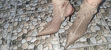 Ботинки и ботильоны: Женские открытые ботильоны-носки на шпильке - Модель: ботильоны с — 3