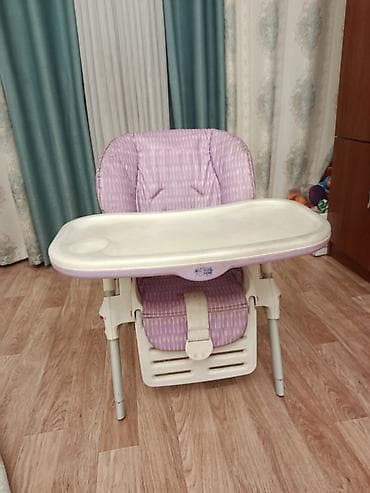 Детский комод: Стульчик для кормления, Chicco, Пластик, Трансформер, цвет - Фиолетовый — 1