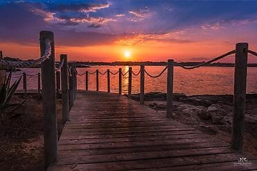 Фотокартина «Закат у моря» - Авторская работа: пейзажное фото заката