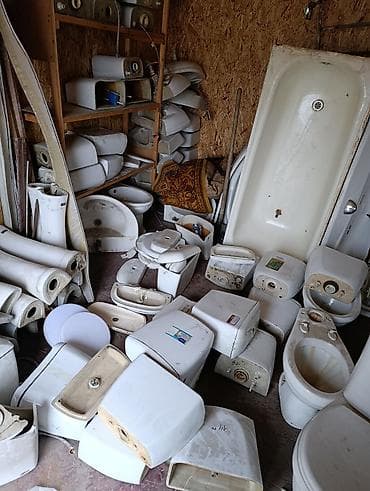 ремонт унитаз: Разбор сантехники. Б/у комплектующие для санузла - Унитазы напольные — 8