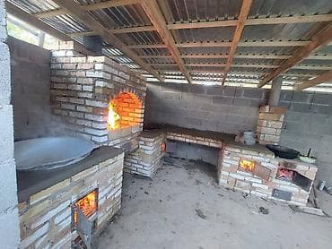 печь под казан: Кирпичные уличные/хозбытовые печные комплексы под казаны и мангал - — 2