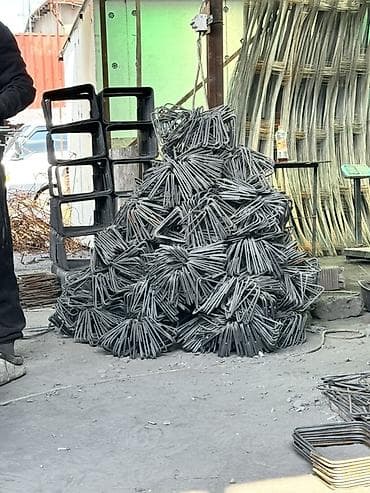 технолог мясо: Хомут из арматуры, Размер: 20х20 мм, В розницу, Новый, Гибка — 1