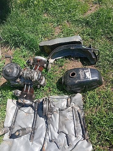 Транспорт: Запчасти от мотоцикл Урал мотор кардан велка задния амортизаторы бак — 4