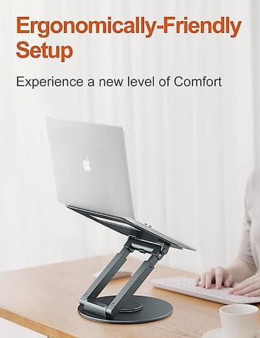 e mount: Телескопическая подставка для ноутбука Tounee. Цвет Space Grey. Новая — 7