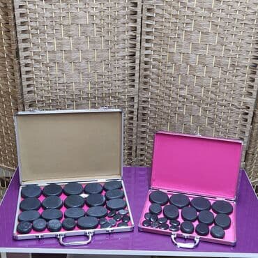 члены: Набор базальтовых камней для стоун терапии в кейсе (28шт.) — 1