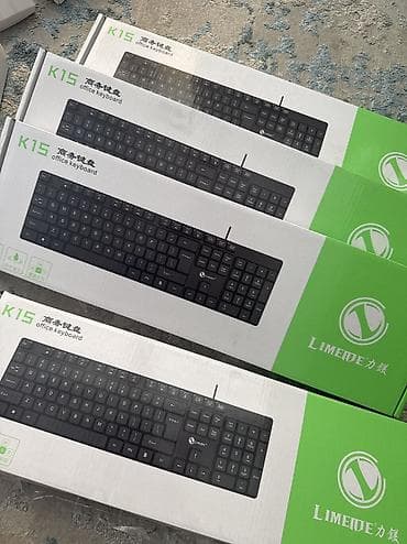 keyboard: Клавиатура, Мембранная, Проводное подключение, Размер: 100% — 3