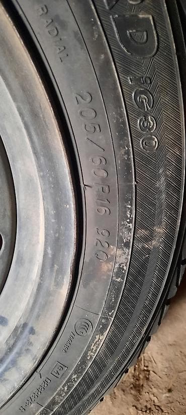 купить диски на авто бишкек: Колеса в сборе 205 / 60 / R 16, Зима, Б/у, Комплект, Легковые, Железные, отверстий - 5 — 2