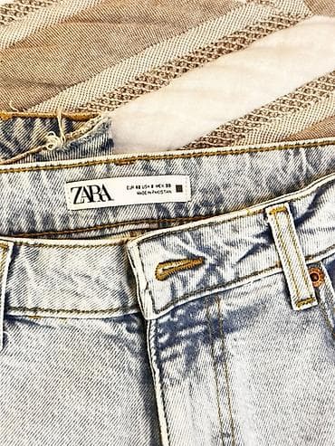 рубашка s: Джинсы, Прямые, Zara, Вареные, S, M — 3