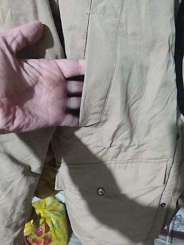 молодежная одежда: Мужское пальто, L, Jack & Jones, Б/у, цвет - Бежевый — 2