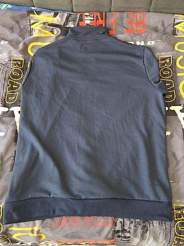 мужской рубашки: Мужская толстовка Jeffry Epstein с молнией до середины груди — 3