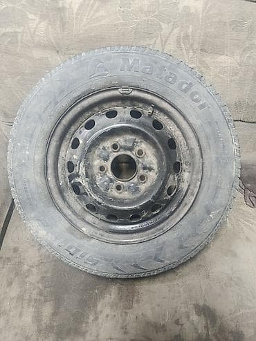 шины на мерс 210: Колеса в сборе 185 / 70 / R 14, Зима, Б/у, 1 шт, Легковые, Железные, отверстий - 5 — 1