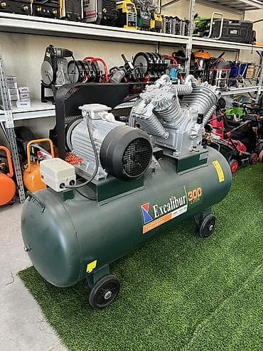 Генераторы: Компрессор Поршневой воздушный компрессор Excalibur ресивер 300литр - — 3