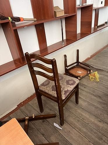 аренда стула: Стул для кухни, Б/у, Дерево, В рассрочку, цвет - Коричневый — 1