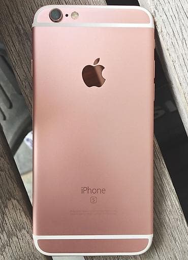 IPhone 6s, Б/у, 32 ГБ, Rose Gold, Защитное стекло, 100 %