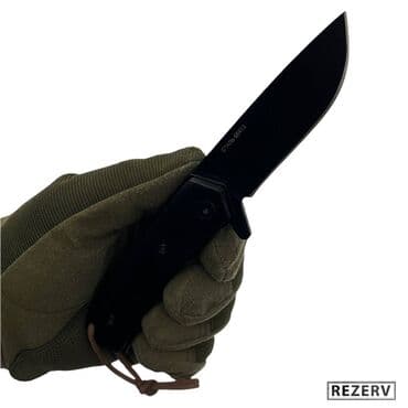 купить охотничий нож: Складной нож Крот от Витязь сталь 65х13 черный Охота и рыбалка! — 3