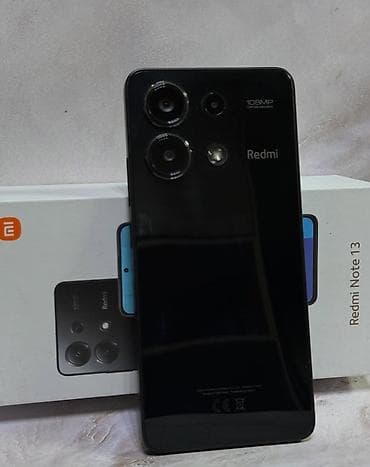 redmi a55: Redmi, Redmi Note 13, Б/у, 256 ГБ, цвет - Черный, 2 SIM — 1