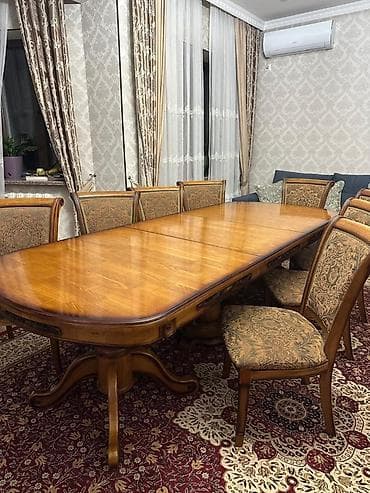 детский столик с 2 стульчиками: Стол и стул для зала, Б/у, Самовывоз, цвет - Коричневый — 2